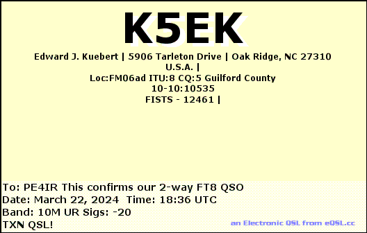 eQSL Card