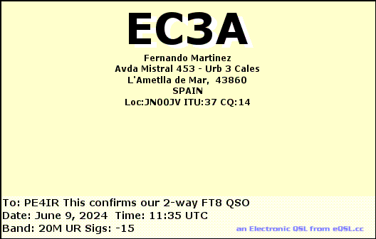 eQSL Card