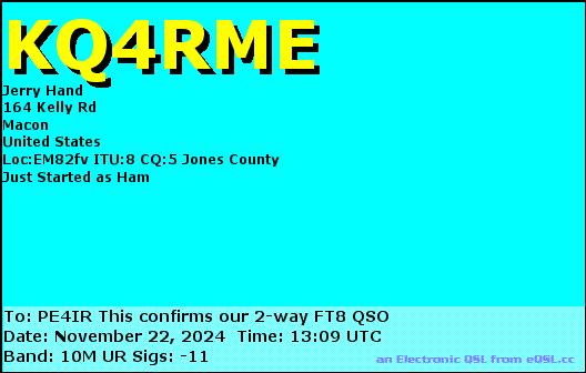 eQSL Card